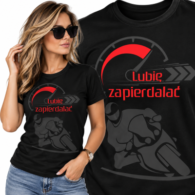 KOSZULKA ŚMIESZNA DAMSKA LUBIE ZAPIERDALAĆ 2
